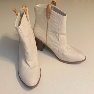 MIA Women’s Faux Snakeskin Heeled Boots